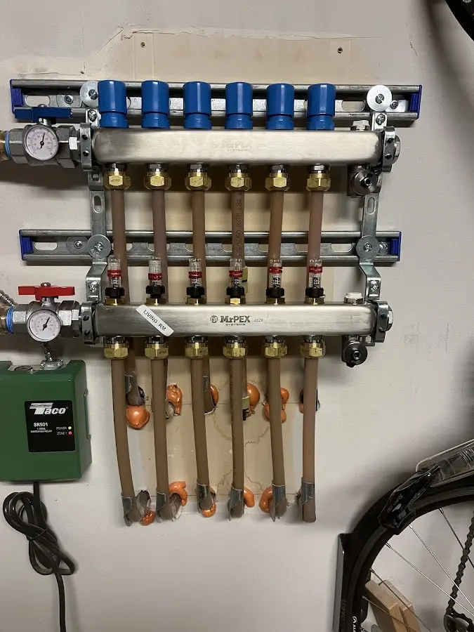 Plumber performing Leak Detection at a residential property in Granby